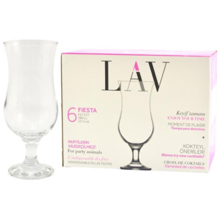 Kieliszki do koktajli 370ml 6szt Fiesta Lav